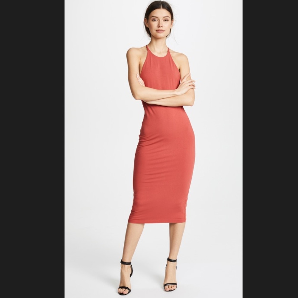 T by Alexander Wang Jersey stretchy T back dress